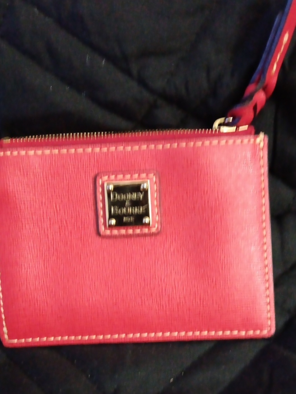 Dooney & Bourke Red Leather Card Holder